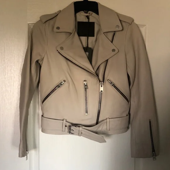 Allsaints Balfern leather jacket Size 0